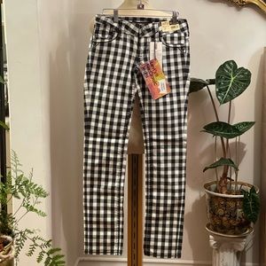 Levi’s Y2K NWT super low rise skinny gingham pants